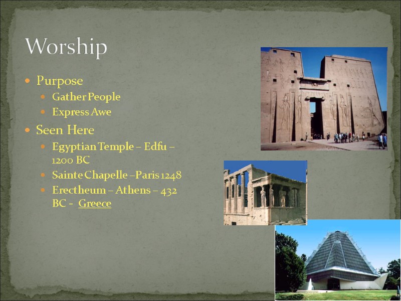 Worship Purpose Gather People Express Awe Seen Here Egyptian Temple – Edfu – 1200